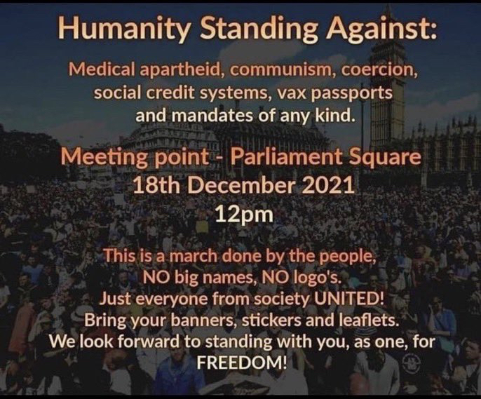 Parliament Square 18th December 2021 12pm